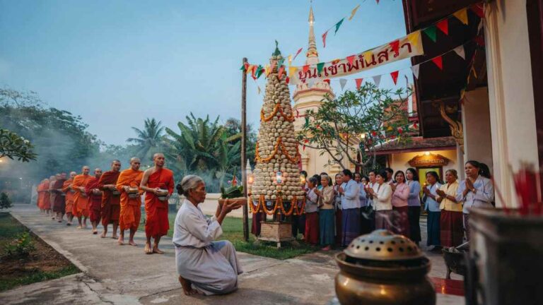 Boun Khao Phansa Festival in Laos
