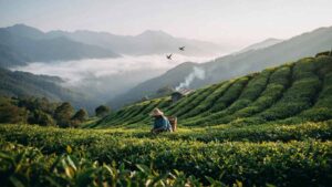 Taiwan tea mountains